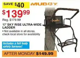 Dunham's Sports Muday 17' Sky Rise Ultra-Wide Ladder offer