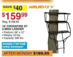 Dunham's Sports Mudboy 18' Crossfire Xt 2-Man Ladder offer