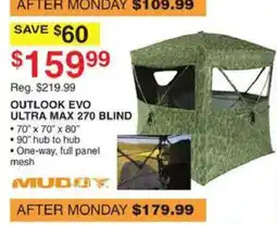 Dunham's Sports Mudjy outlook evo ultra max 270 blind offer