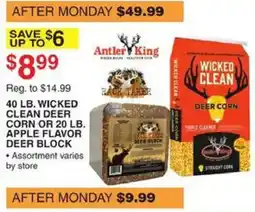 Dunham's Sports Antler King Wicked Clean Deer Corn or Apple Flavor Deer Block offer