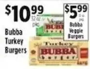 Pioneer Supermarkets Bubba Turkey Burgers offer