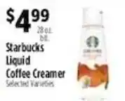 Pioneer Supermarkets Starbucks liquid coffee creamer offer