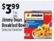 Pioneer Supermarkets Jimmy Dean Breakfast Bowls offer