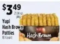 Pioneer Supermarkets Yupi hash brown patties offer