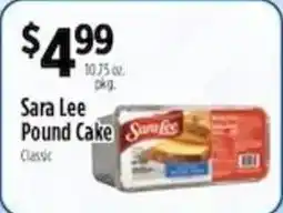 Pioneer Supermarkets Sara Lee Pound Cake offer