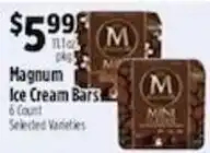 Pioneer Supermarkets Magnum ice cream bars offer