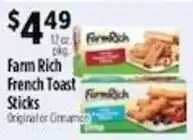 Pioneer Supermarkets Farm Rich French Toast Sticks offer