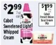Pioneer Supermarkets Cabot Sweetened Light Whipped Cream offer