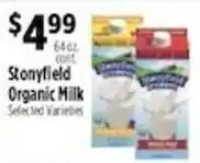 Pioneer Supermarkets Stonyfield Organic Milk offer