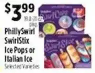 Pioneer Supermarkets PhillySwirl SwirlStix Ice Pops or Italian Ice offer