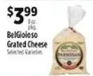 Pioneer Supermarkets BelGioioso Grated Cheese offer