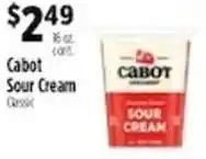 Pioneer Supermarkets Cabot sour cream offer