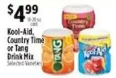 Pioneer Supermarkets Kool-Aid, Country Time or Tang Drink Mix offer
