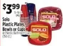 Pioneer Supermarkets Solo Plastic Plates, Bowls or Cups offer