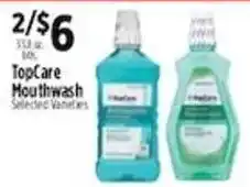 Pioneer Supermarkets TopCare Mouthwash offer