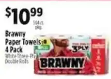 Pioneer Supermarkets Brawny paper towels offer