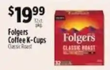 Pioneer Supermarkets Folgers coffee k-cups classic roast offer