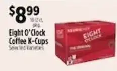 Pioneer Supermarkets Eight O'Clock Coffee K-Cups offer