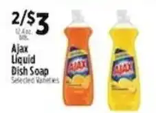 Pioneer Supermarkets Ajax liquid dish soap offer