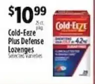 Pioneer Supermarkets Cold-Eeze Plus Defense Lozenges offer