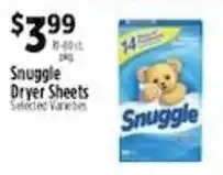 Pioneer Supermarkets Snuggle Dryer Sheets offer