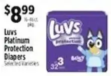 Pioneer Supermarkets Luv's Platinum Protection Diapers offer