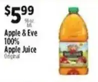 Pioneer Supermarkets Apple & Eve 100% Apple Juice offer