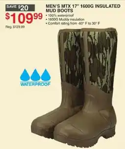 Dunham's Sports Men's Mtx 17" 1600g Insulated Mud Boots offer