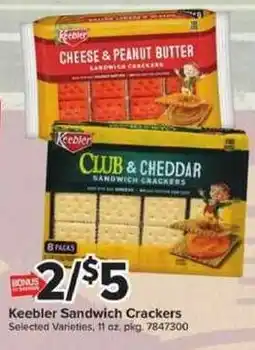 Giant Food Keebler Sandwich Crackers offer
