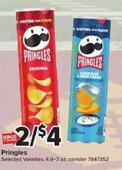 Giant Food Pringles Selected Varieties offer