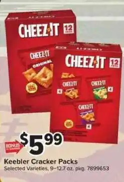 Giant Food Keebler Cracker Packs offer