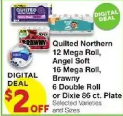 United Supermarkets Quilted Northern 12 Mega Roll offer