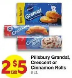 United Supermarkets Pillsbury Grands, Crescent or Cinnamon Rolls offer