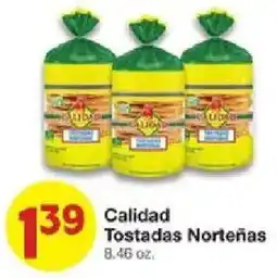 United Supermarkets Calidad Tostadas Norteñas offer