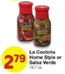United Supermarkets La Costeña Home Style or Salsa Verde offer