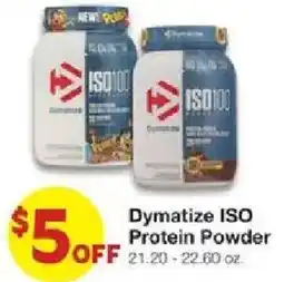 United Supermarkets Dymatize ISO Protein Powder offer
