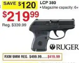 Dunham's Sports Ruger Lcp 380 offer