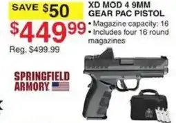 Dunham's Sports Springfield Armory Xd Mod 4 9mm Gear Pac Pistol offer