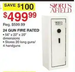Dunham's Sports Sports Afield 24 Gun Fire Rated Safe offer