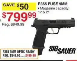 Dunham's Sports Sig Sauer P365 9mm offer