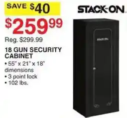 Dunham's Sports Stack-On 18 Gun Security Cabinet offer