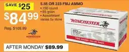 Dunham's Sports Winchester 5.56 or 223 FMJ Ammo offer