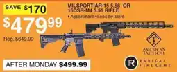 Dunham's Sports American Tactical Milsport Ar-15 5.56 Or 15dsr-m4 5.56 Rifle offer