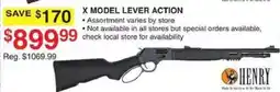 Dunham's Sports Henry X Model Lever Action offer