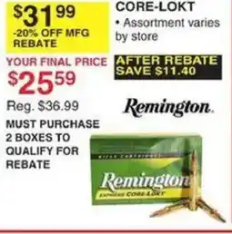 Dunham's Sports Remington Core-Lok offer