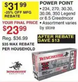 Dunham's Sports Winchester Power point offer