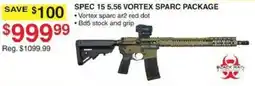 Dunham's Sports Spec 15 5.56 vortex sparck package offer