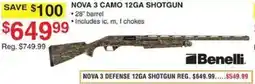 Dunham's Sports Benelli Nova 3 Camo 12ga Shotgun offer
