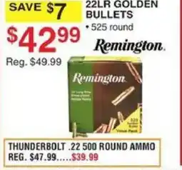Dunham's Sports Remington 22LR Golden bullets offer