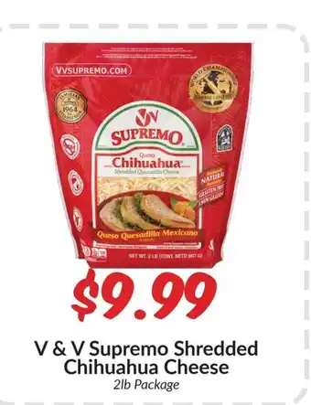 V & V Supremo Shredded Chihuahua Cheese